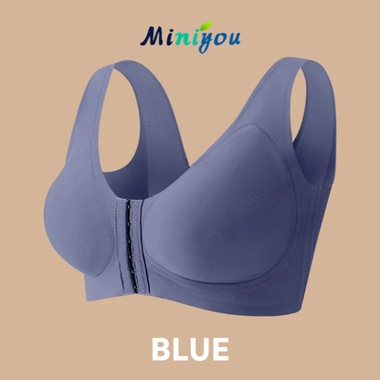 Seamless Front Buckle Cross Back Shaping Bra