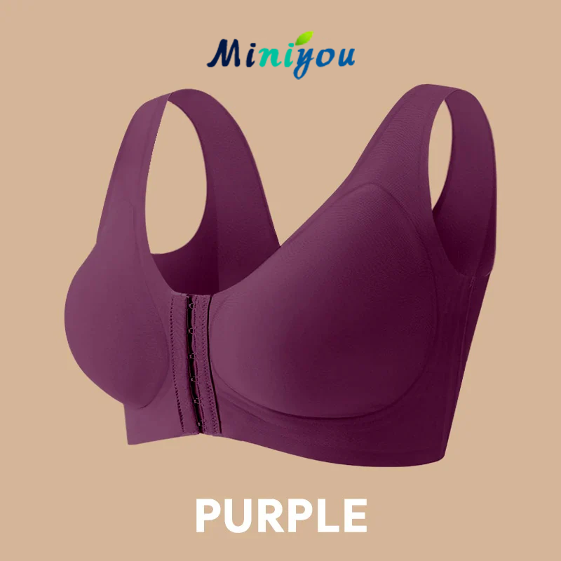 Seamless Front Buckle Cross Back Shaping Bra