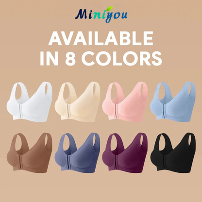 Seamless Front Buckle Cross Back Shaping Bra