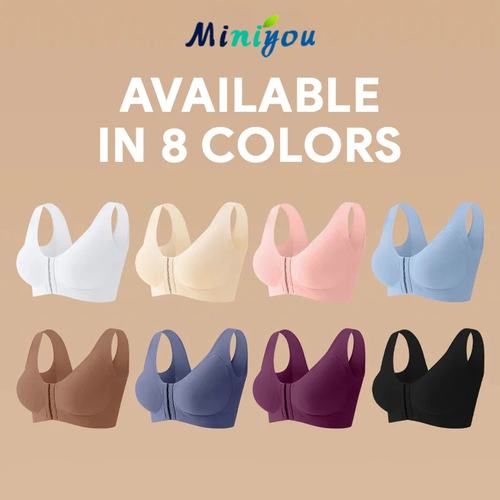 Seamless Front Buckle Cross Back Shaping Bra