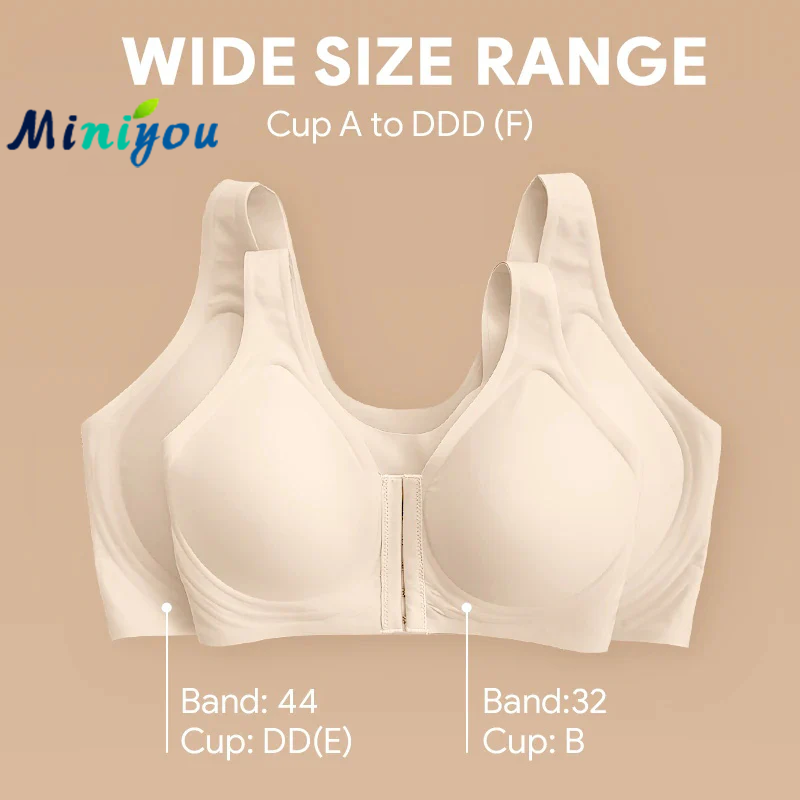 Seamless Front Buckle Cross Back Shaping Bra