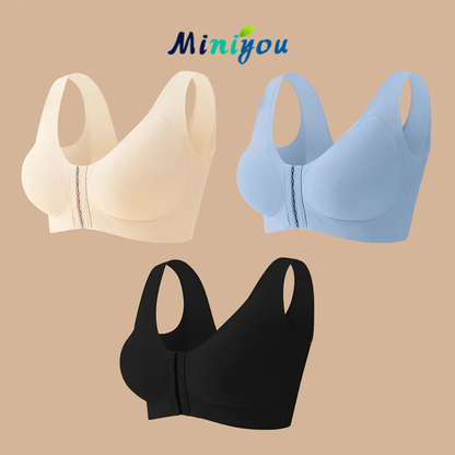 Seamless Front Buckle Cross Back Shaping Bra