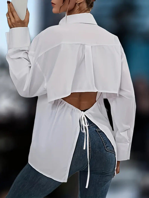 Cut Out Button Front