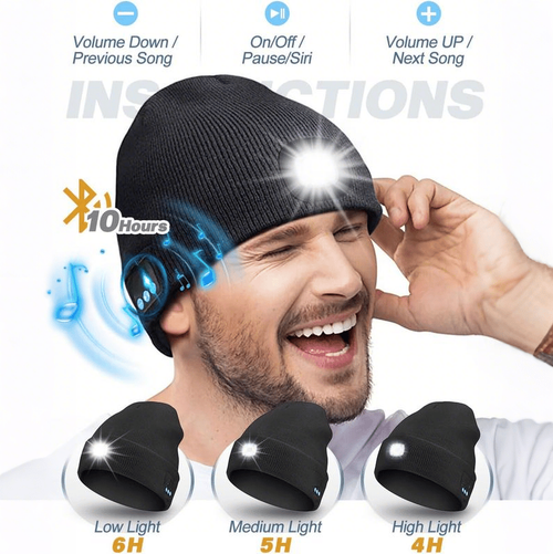 🔥❄️3-in-1 Function Bluetooth Beanie