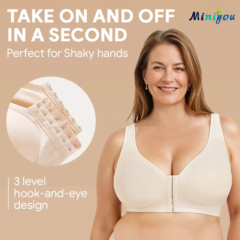 Seamless Front Buckle Cross Back Shaping Bra