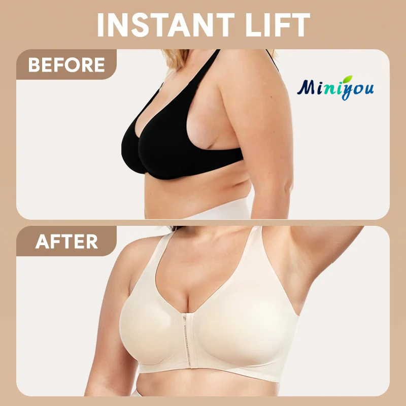 Seamless Front Buckle Cross Back Shaping Bra