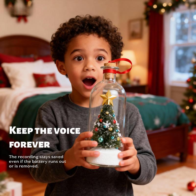 Forever Voice™ Recordable Christmas Tree Bottle