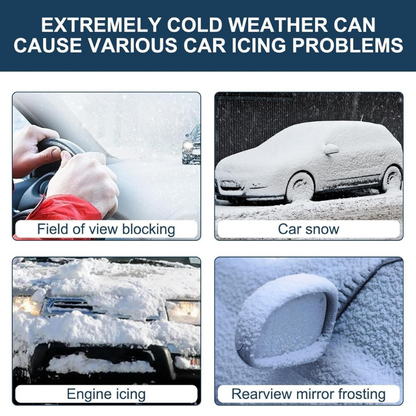 Car-mounted wireless electric snow blower with a 150,000 rpm mini turbine, suitable for clearing light snow from windows, stairs, and patios.