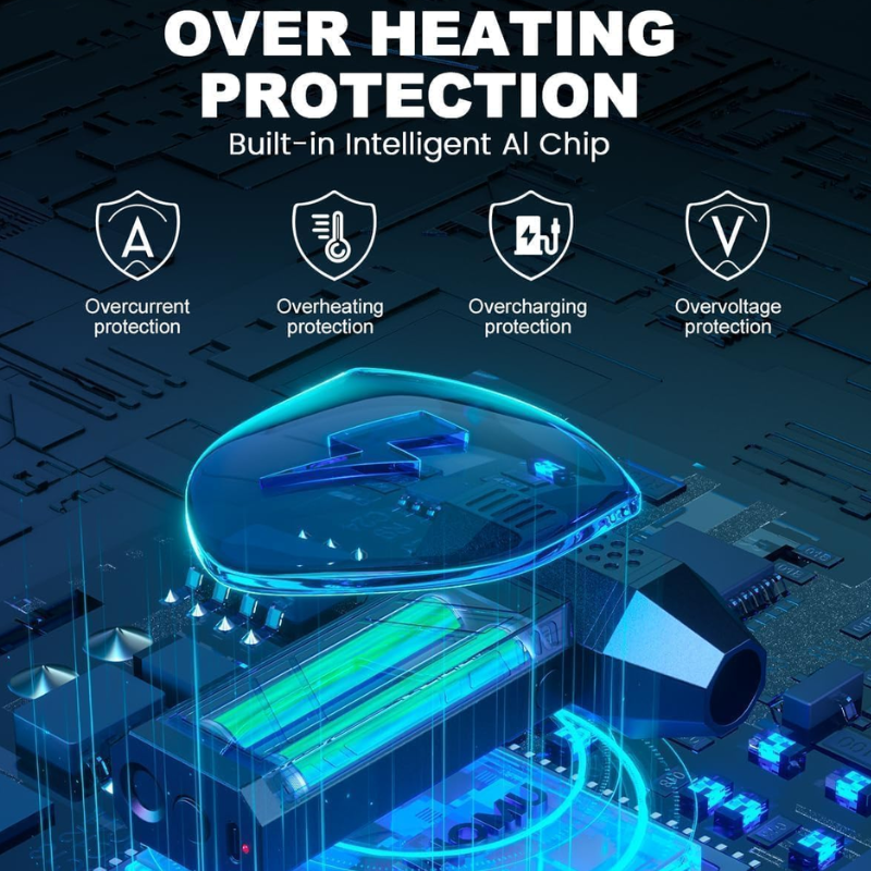 Car-mounted wireless electric snow blower with a 150,000 rpm mini turbine, suitable for clearing light snow from windows, stairs, and patios.